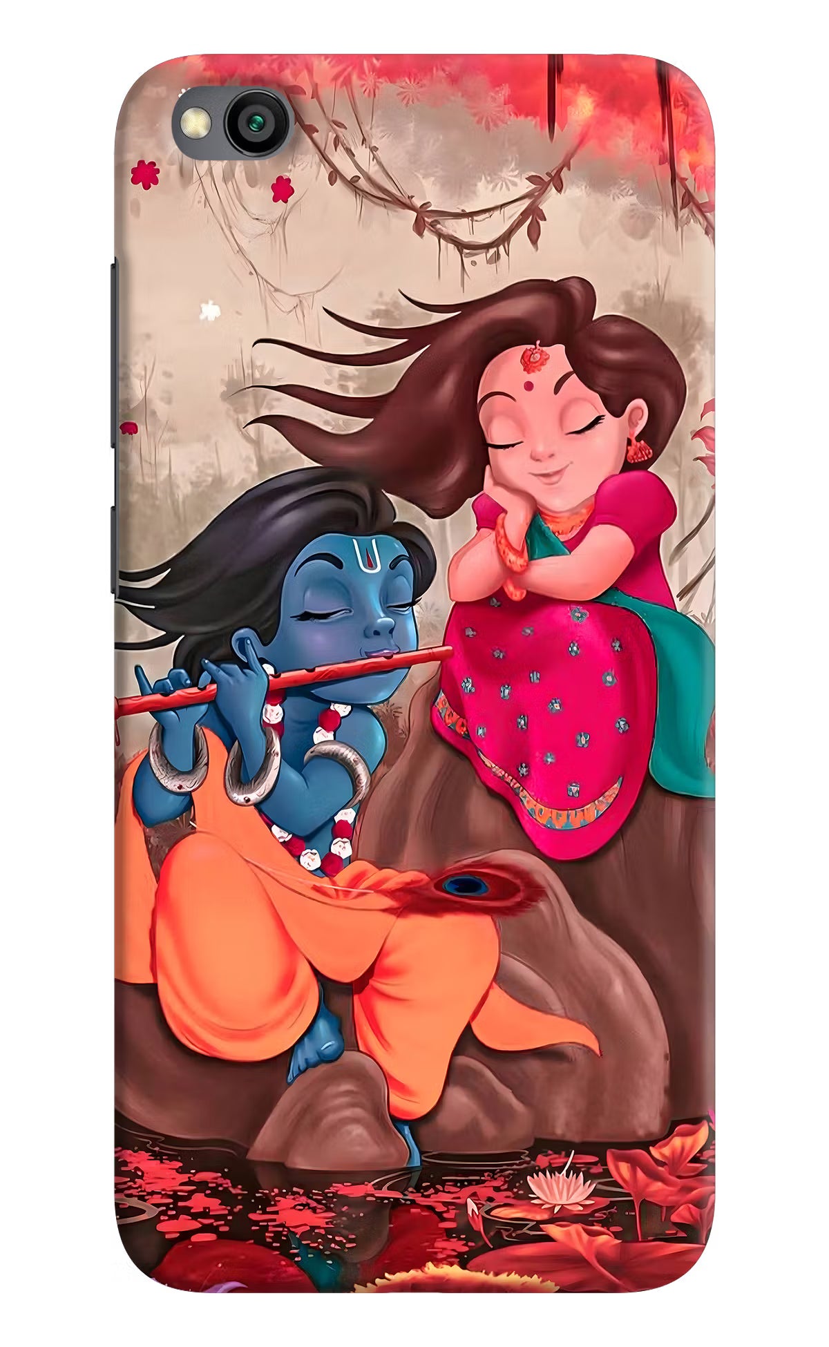 Radhe Krishna Redmi Go Hard Case Back Cover by Casekaro
