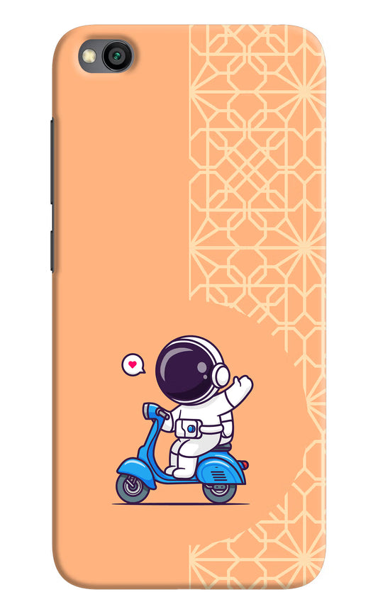 Cute Astronaut Riding Redmi Go Hard Case Back Cover by Casekaro