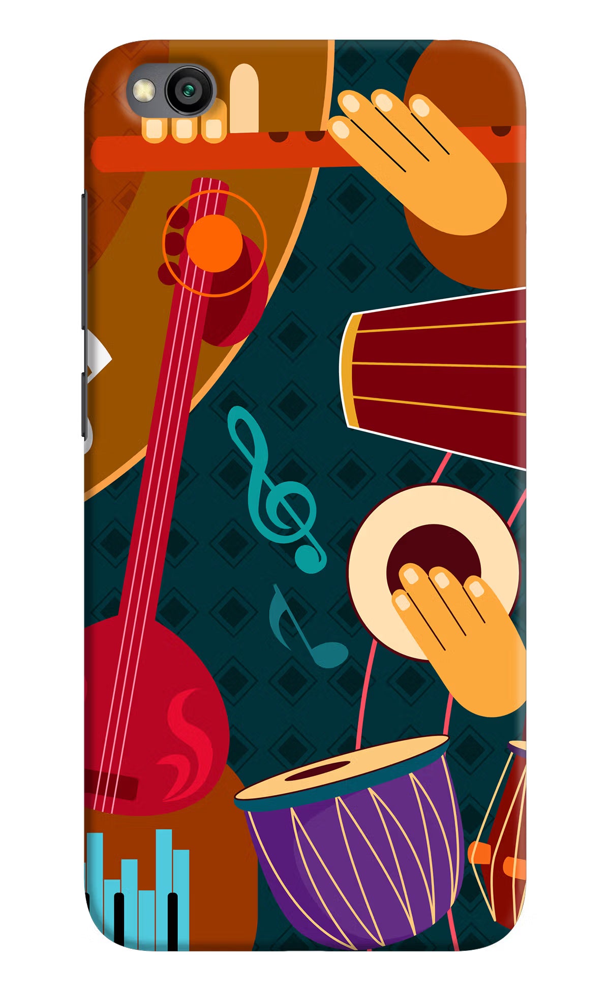 Music Instrument Redmi Go Hard Case Back Cover by Casekaro