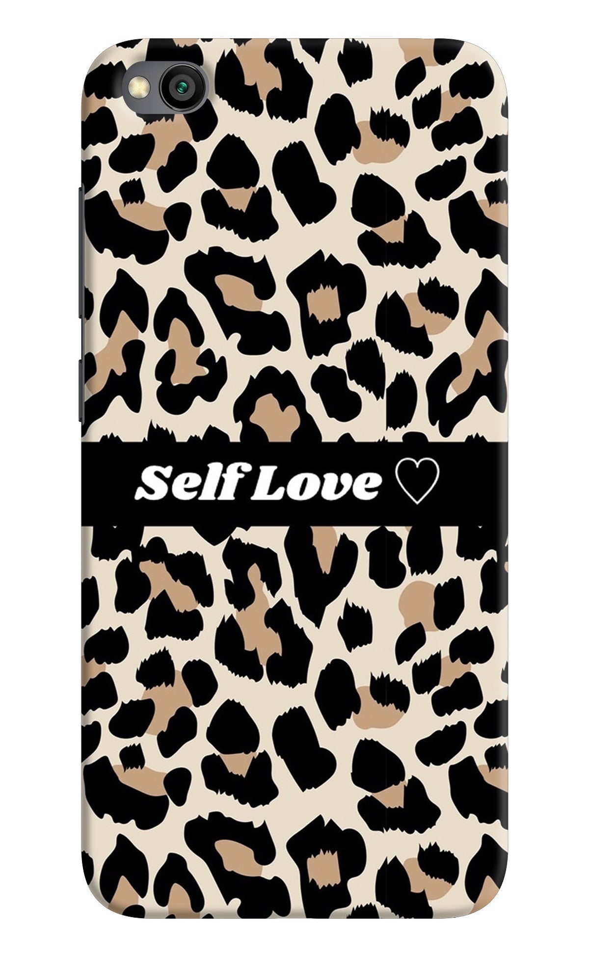 Leopard Print Self Love Redmi Go Back Cover