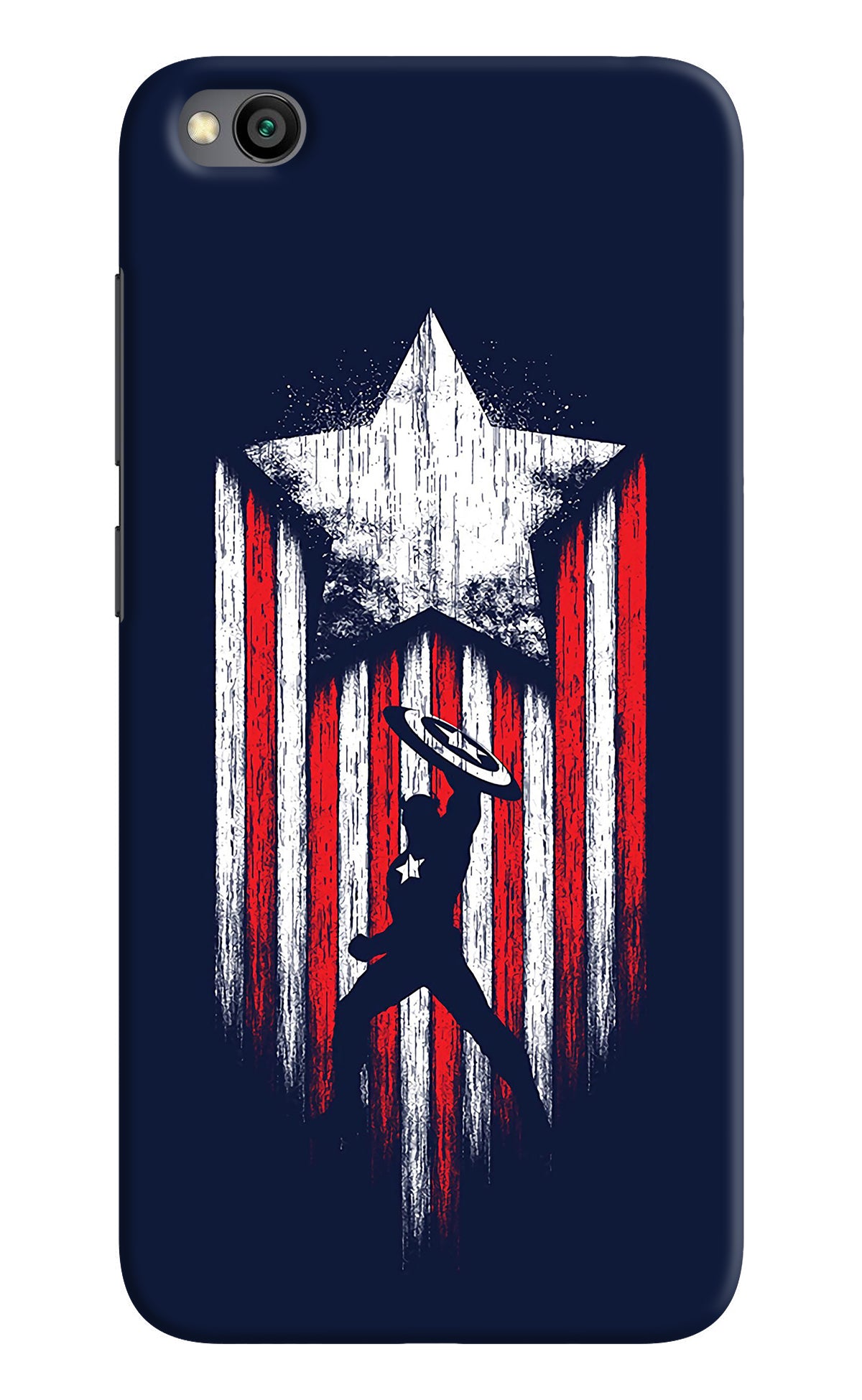 Captain America Marvel Art Redmi Go Back Cover