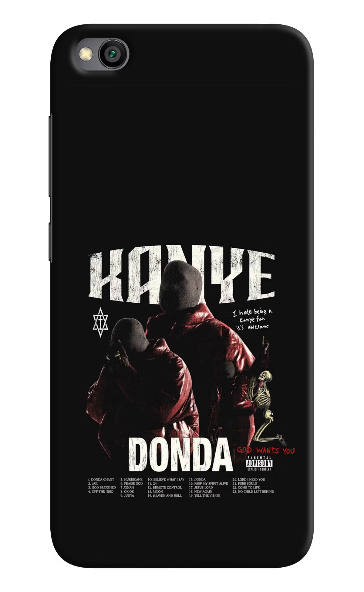 Donda Kanye West Redmi Go Hard Case Back Cover by Casekaro