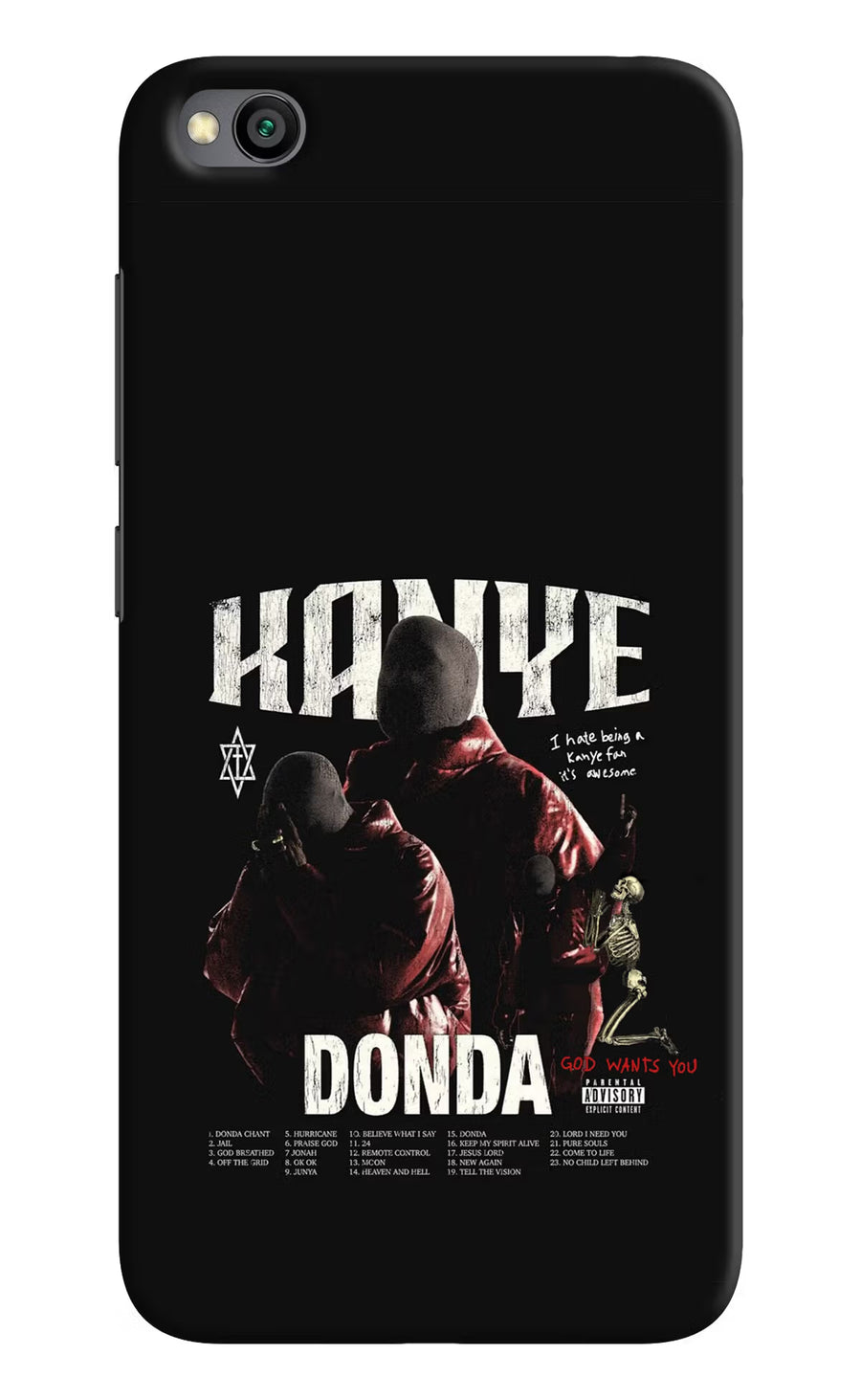 Donda Kanye West Redmi Go Back Cover, Hard case