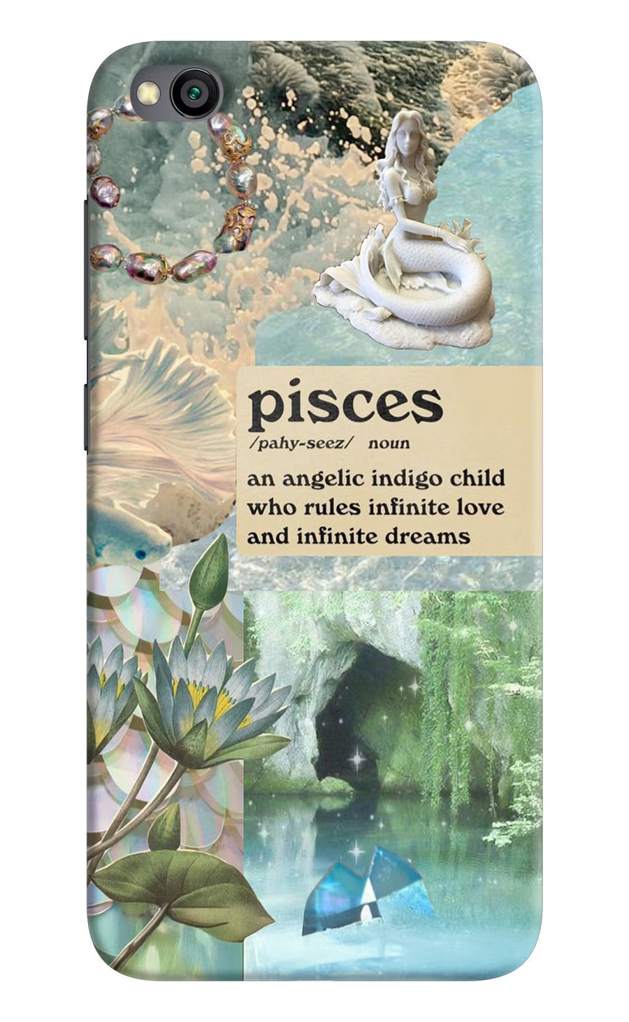 Pisces Zodiac Redmi Go Back Cover, Hard case