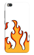 Fired Up – White Redmi Go Hard Case Back Cover by Casekaro