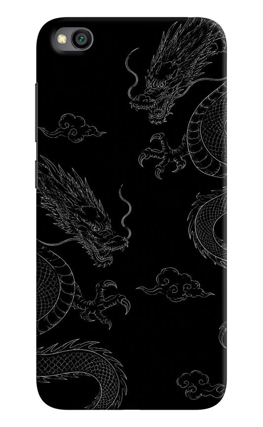 Twin Dragons Redmi Go Hard Case Back Cover by Casekaro