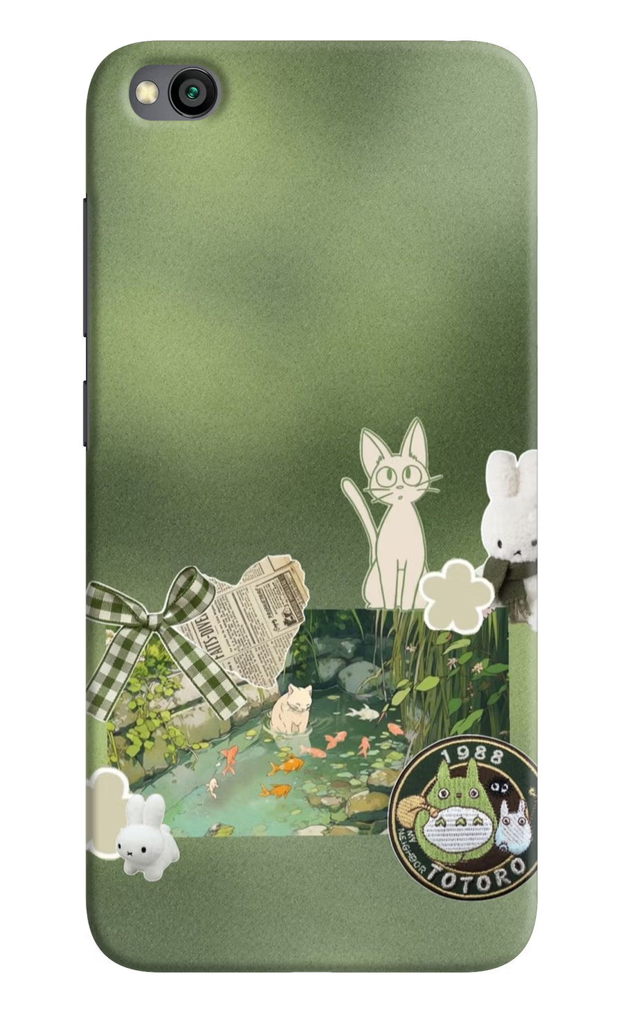 Aesthetic anime Redmi Go Back Cover, Hard case