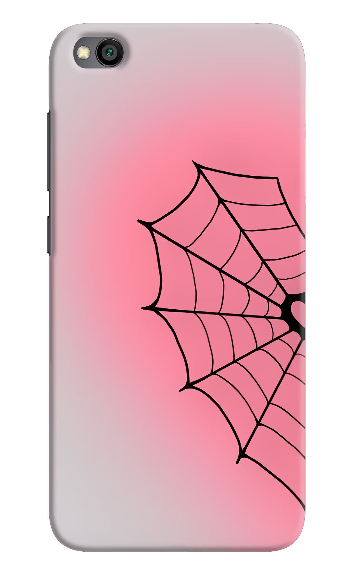 Pink Web Redmi Go Back Cover
