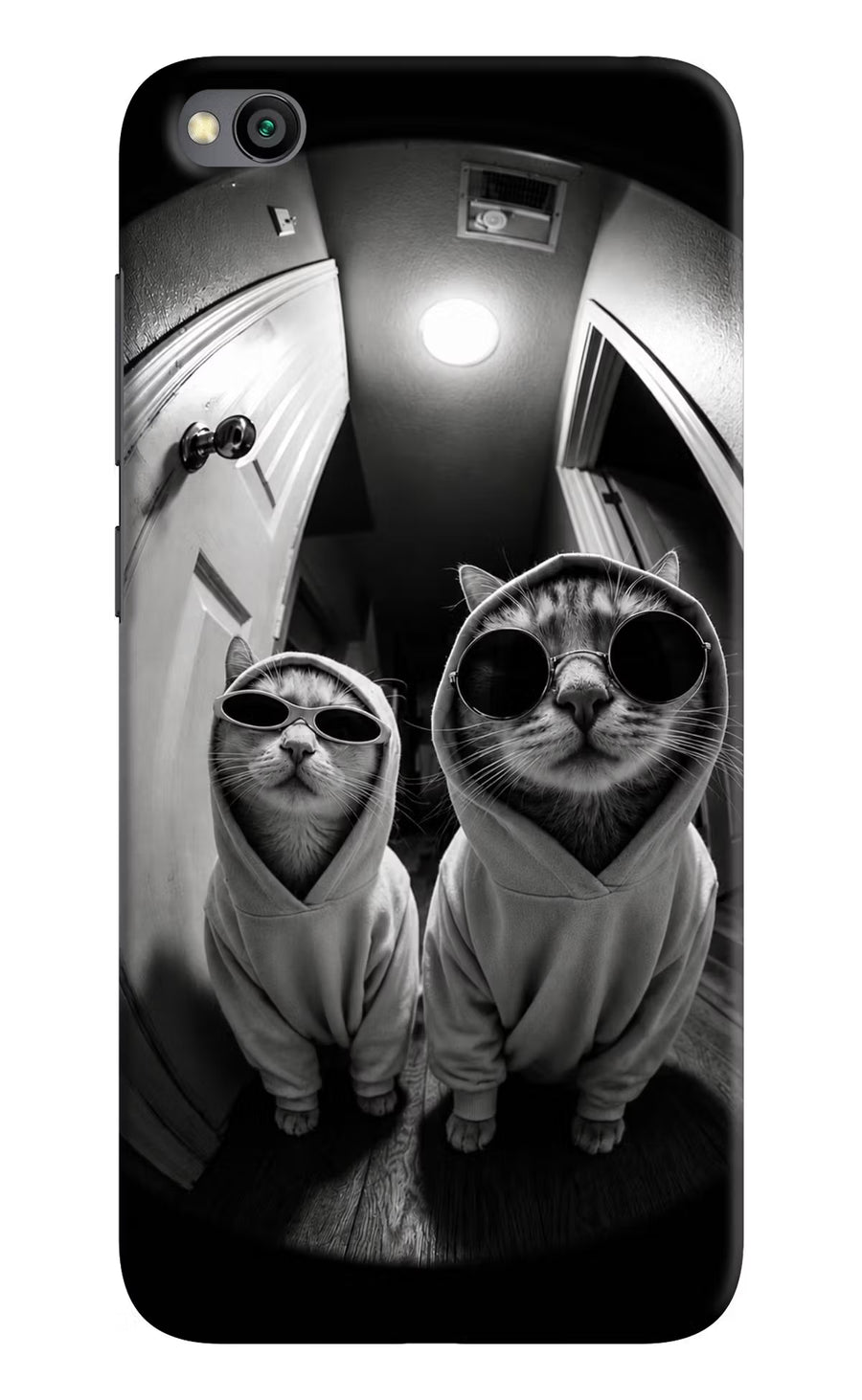 Hood Cats Redmi Go Back Cover, Hard case