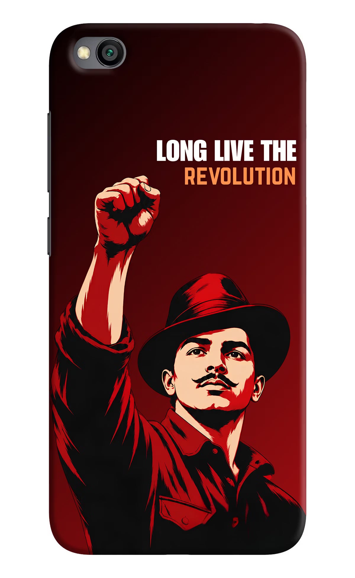 Bhagat Singh Revolution Redmi Go Back Cover
