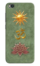 Om & Lotus Redmi Go Back Cover