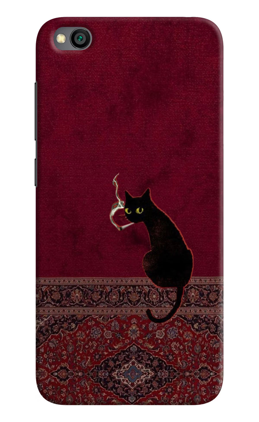 Midnight Cat Redmi Go Back Cover, Hard case