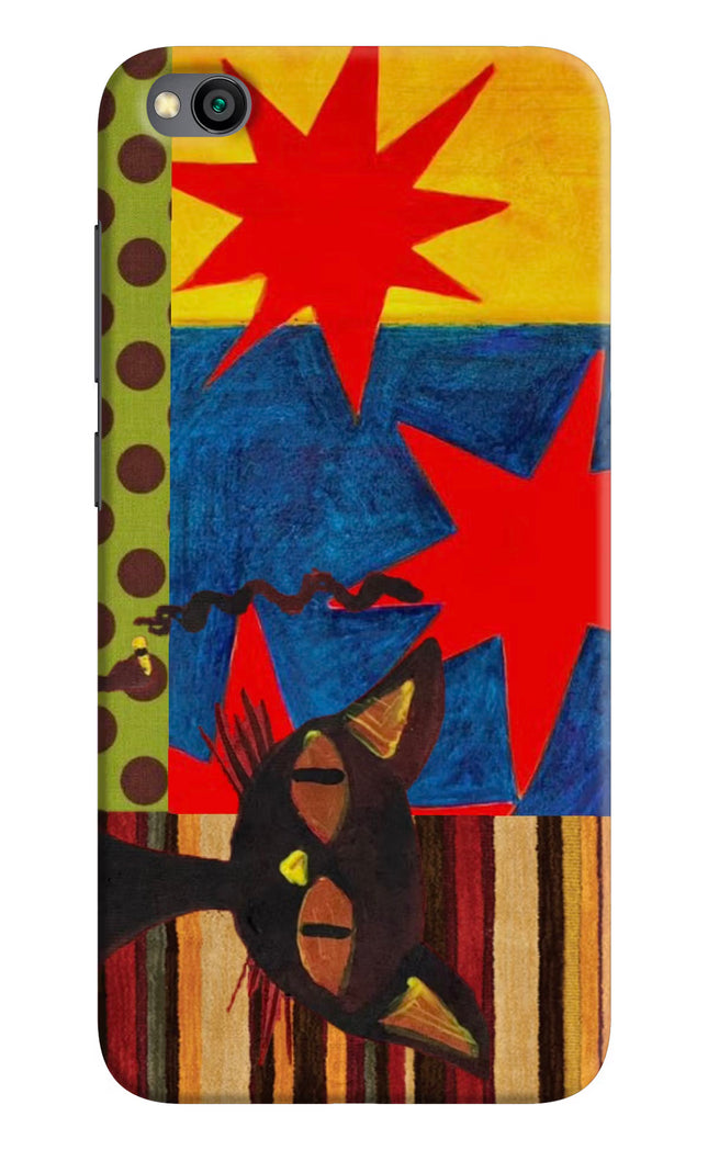 Pop Cat Redmi Go Hard Case Back Cover by Casekaro