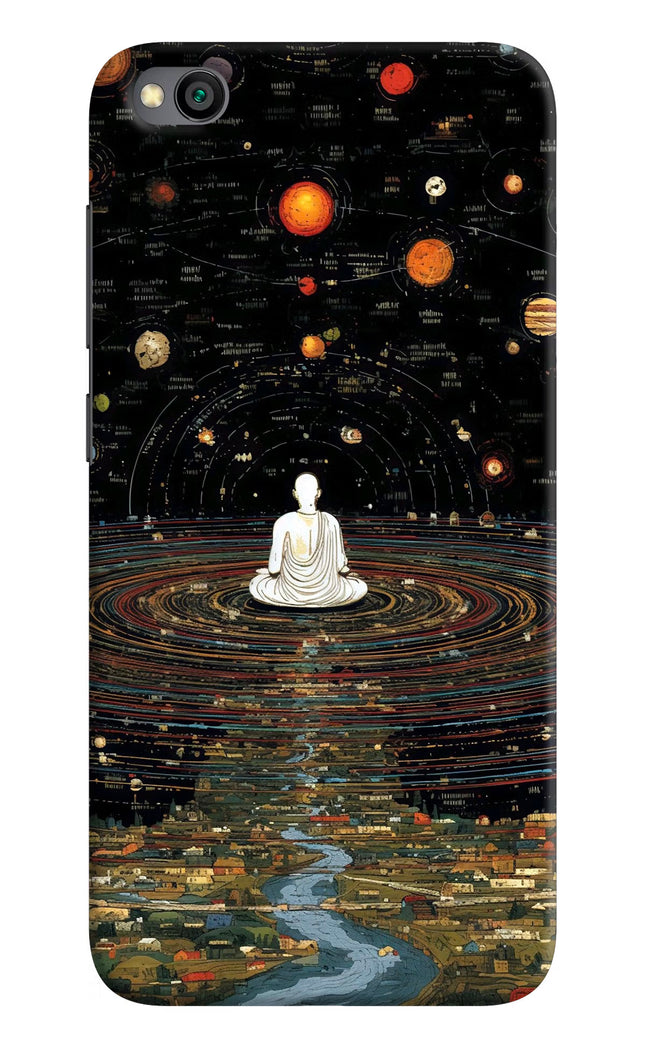 Space Monk Redmi Go Hard Case Back Cover by Casekaro