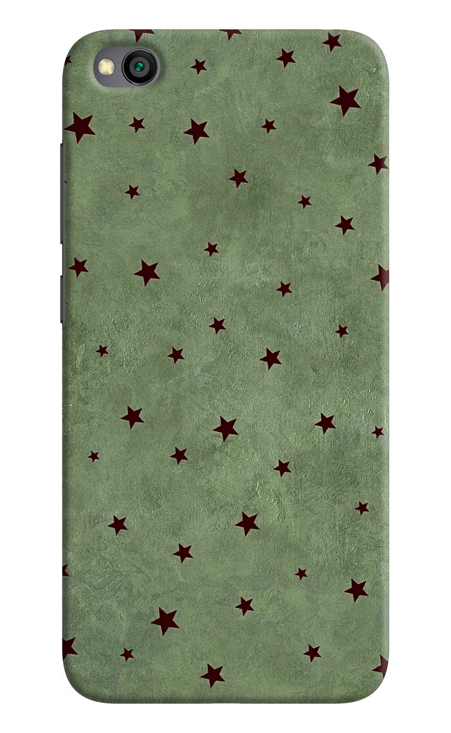 Green Stars Redmi Go Back Cover, Hard case