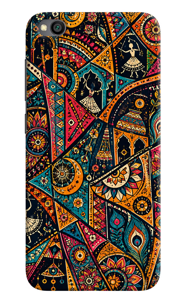 Folk Print Redmi Go Hard Case Back Cover by Casekaro