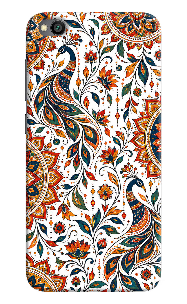 White Mayura Redmi Go Hard Case Back Cover by Casekaro
