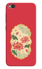 Pink Lotus Redmi Go Hard Case Back Cover by Casekaro