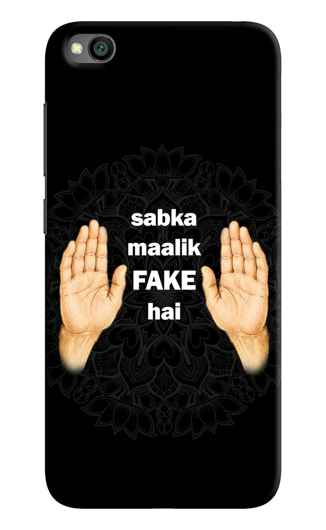 Sabka Malik Fake Redmi Go Hard Case Back Cover by Casekaro