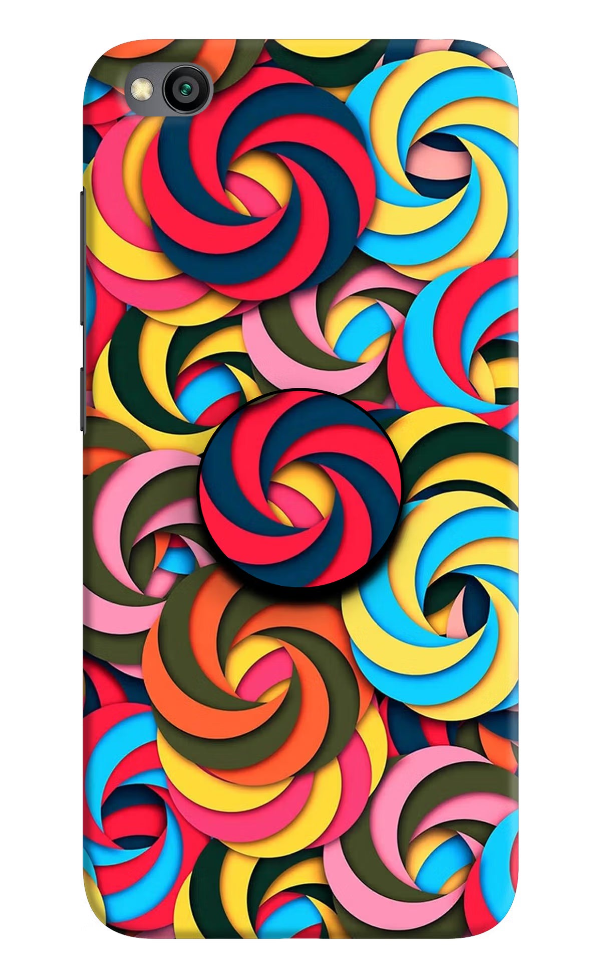 Spiral Pattern Redmi Go Pop Case by Casekaro