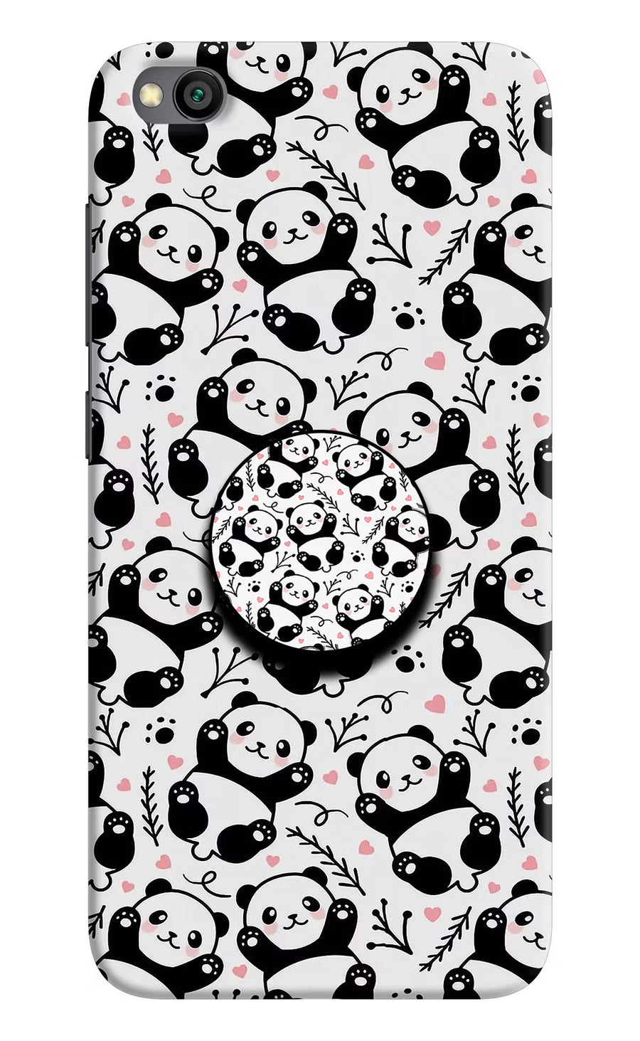 Cute Panda Redmi Go Pop Case, Hard case