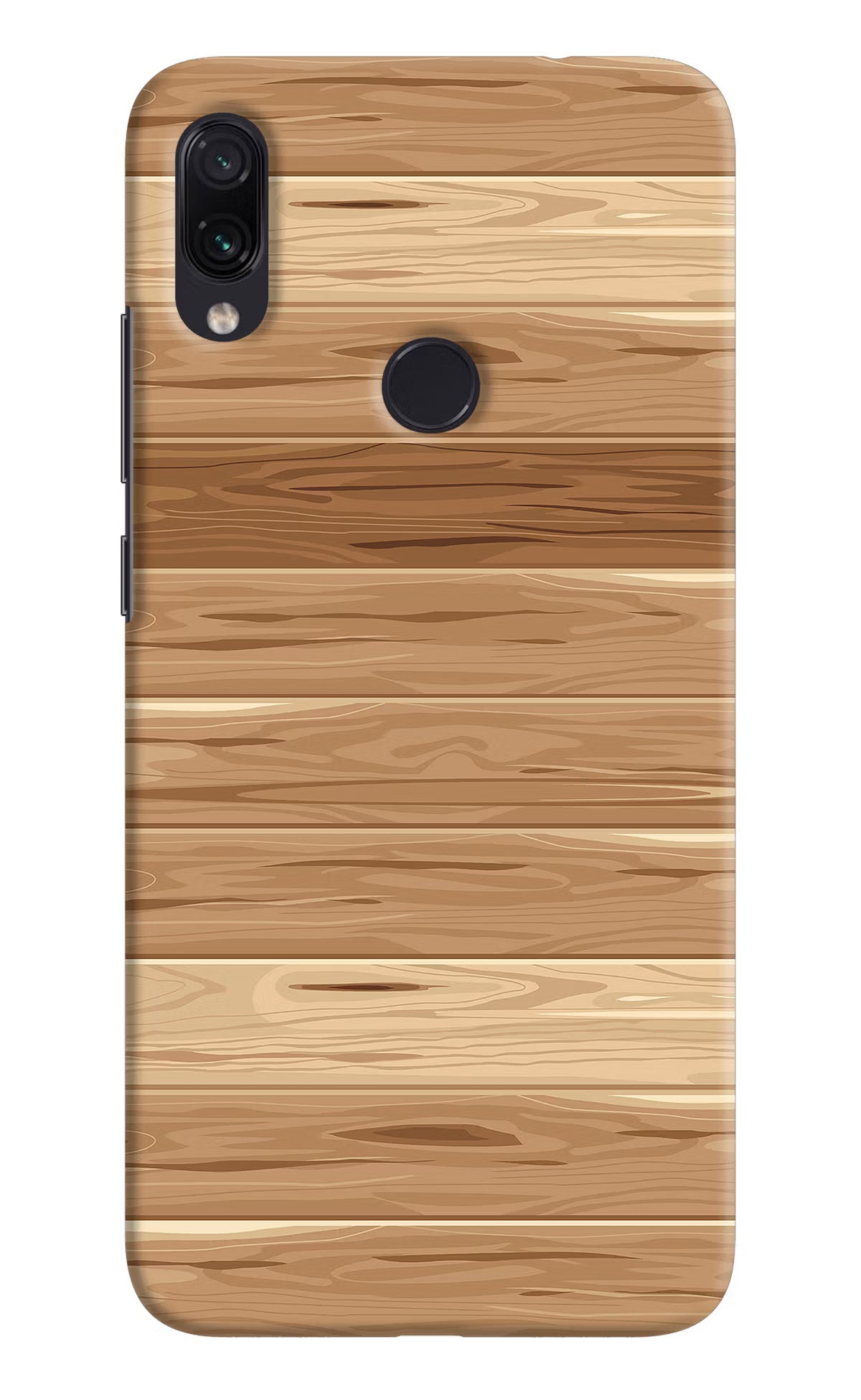 Wooden Vector Redmi Note 7S Hard Case Back Cover by Casekaro