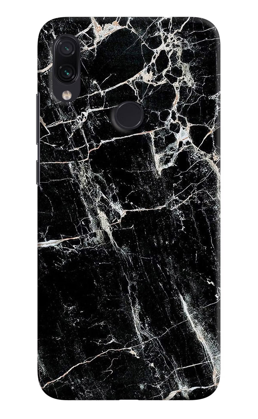 Black Marble Texture Redmi Note 7S Back Cover, Hard case