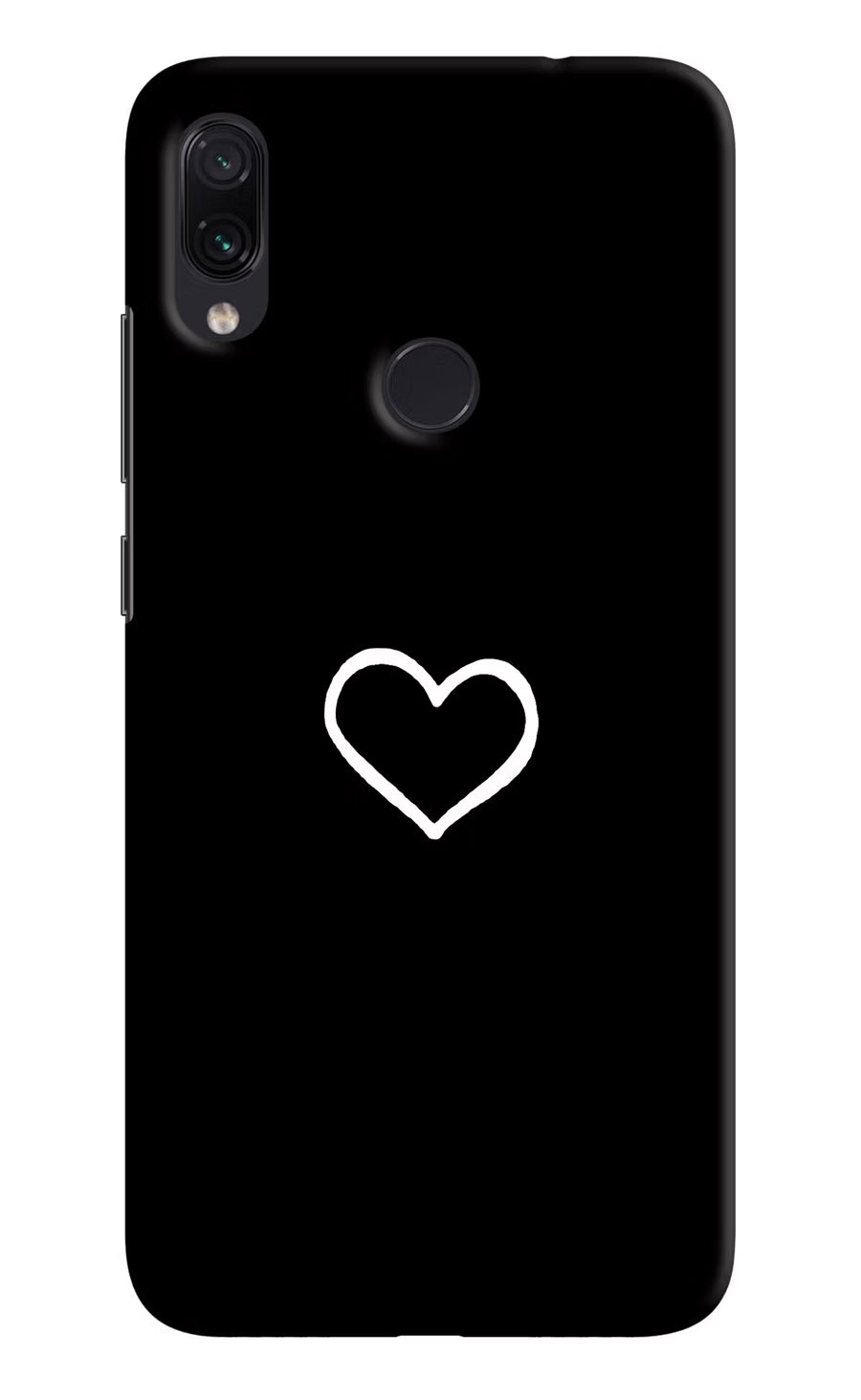 Heart Redmi Note 7S Back Cover, Hard case