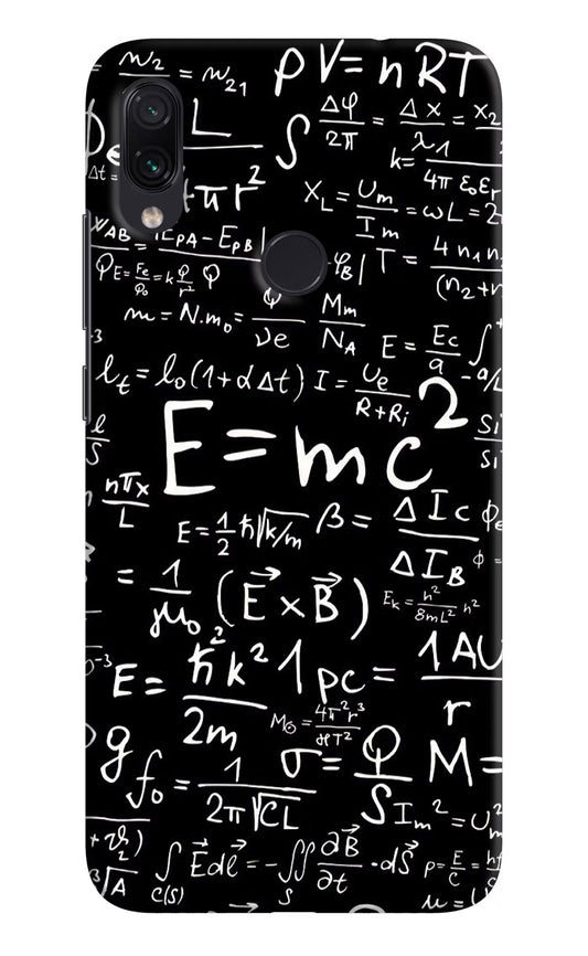Physics Formula Redmi Note 7S Hard Case Back Cover by Casekaro