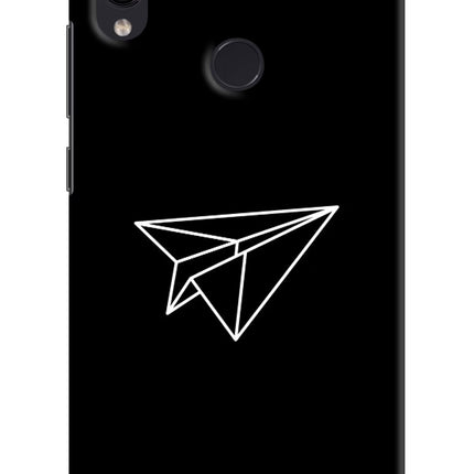 Paper Plane White Redmi Note 7S Hard Case Back Cover by Casekaro