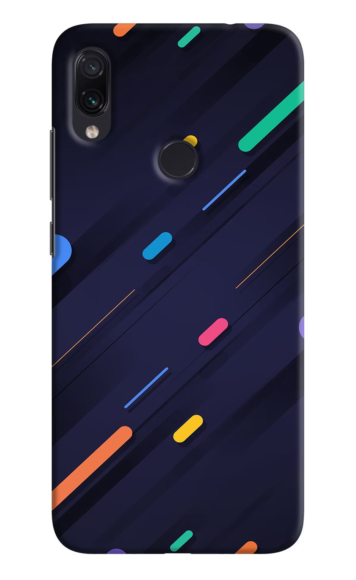 Abstract Design Redmi Note 7S Hard Case Back Cover by Casekaro
