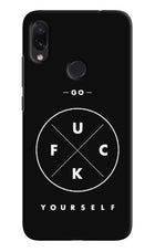 Go Fuck Yourself Redmi Note 7S Hard Case Back Cover by Casekaro