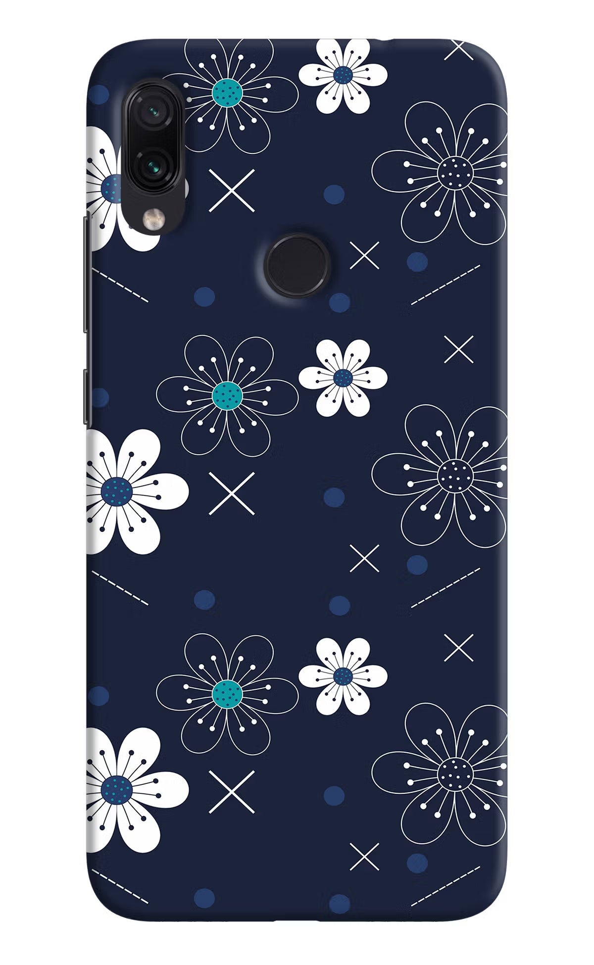 Flowers Redmi Note 7S Hard Case Back Cover by Casekaro