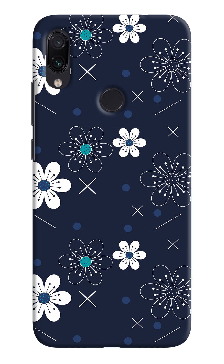 Flowers Redmi Note 7S Back Cover, Hard case