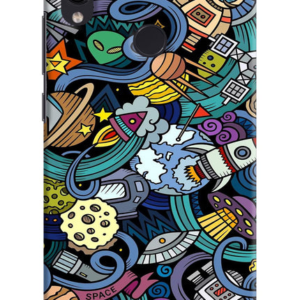 Space Abstract Redmi Note 7S Hard Case Back Cover by Casekaro