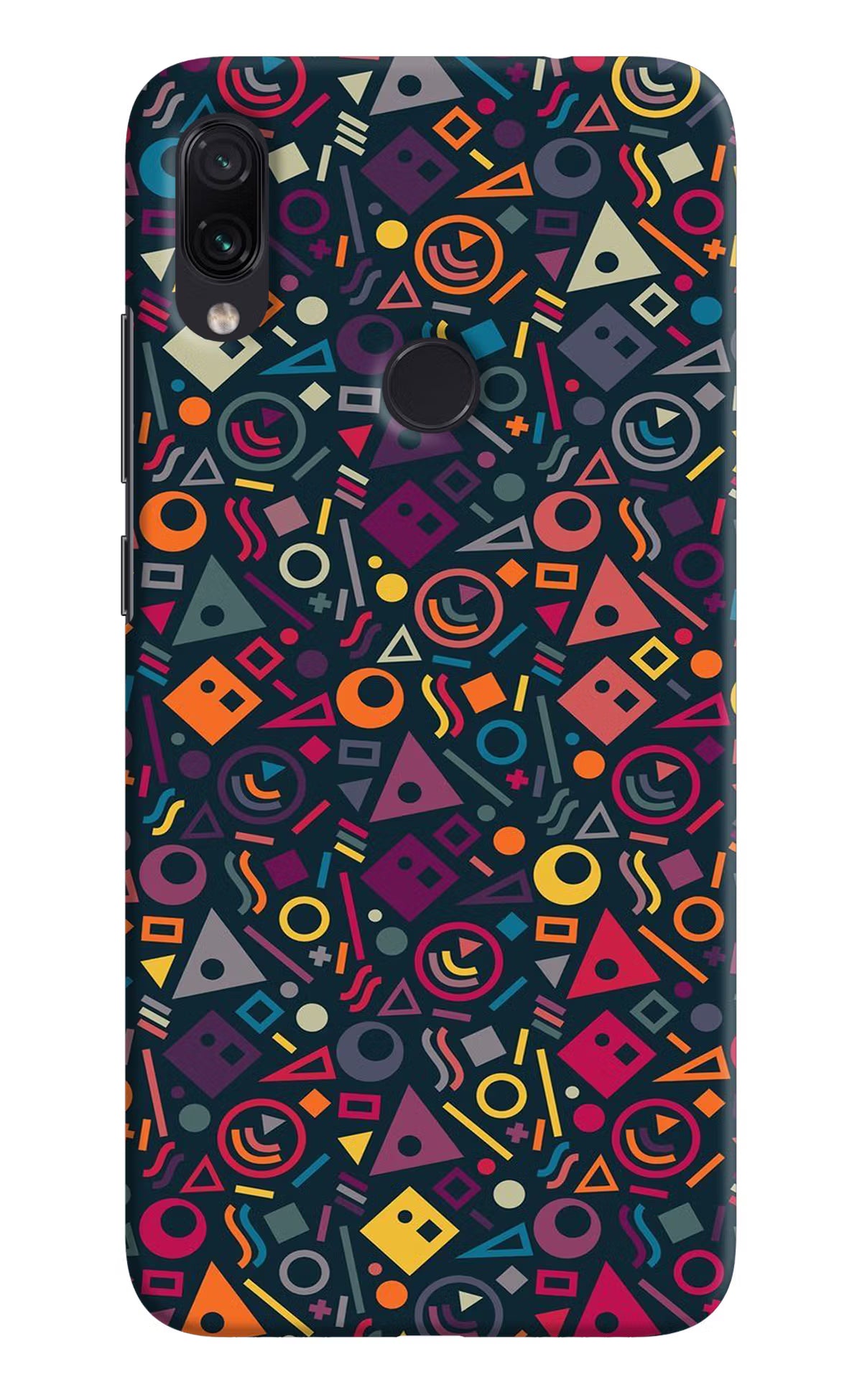 Geometric Abstract Redmi Note 7S Hard Case Back Cover by Casekaro