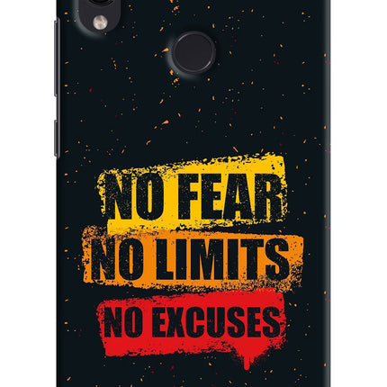 No Fear No Limits No Excuse Redmi Note 7S Hard Case Back Cover by Casekaro