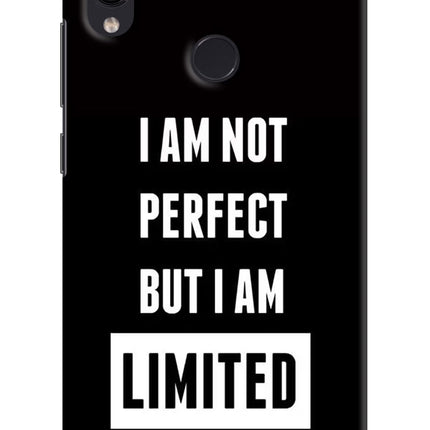 I Am Not Perfect But I Am Limited Edition Redmi Note 7S Hard Case Back Cover by Casekaro