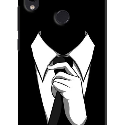 Black Tie Redmi Note 7S Hard Case Back Cover by Casekaro