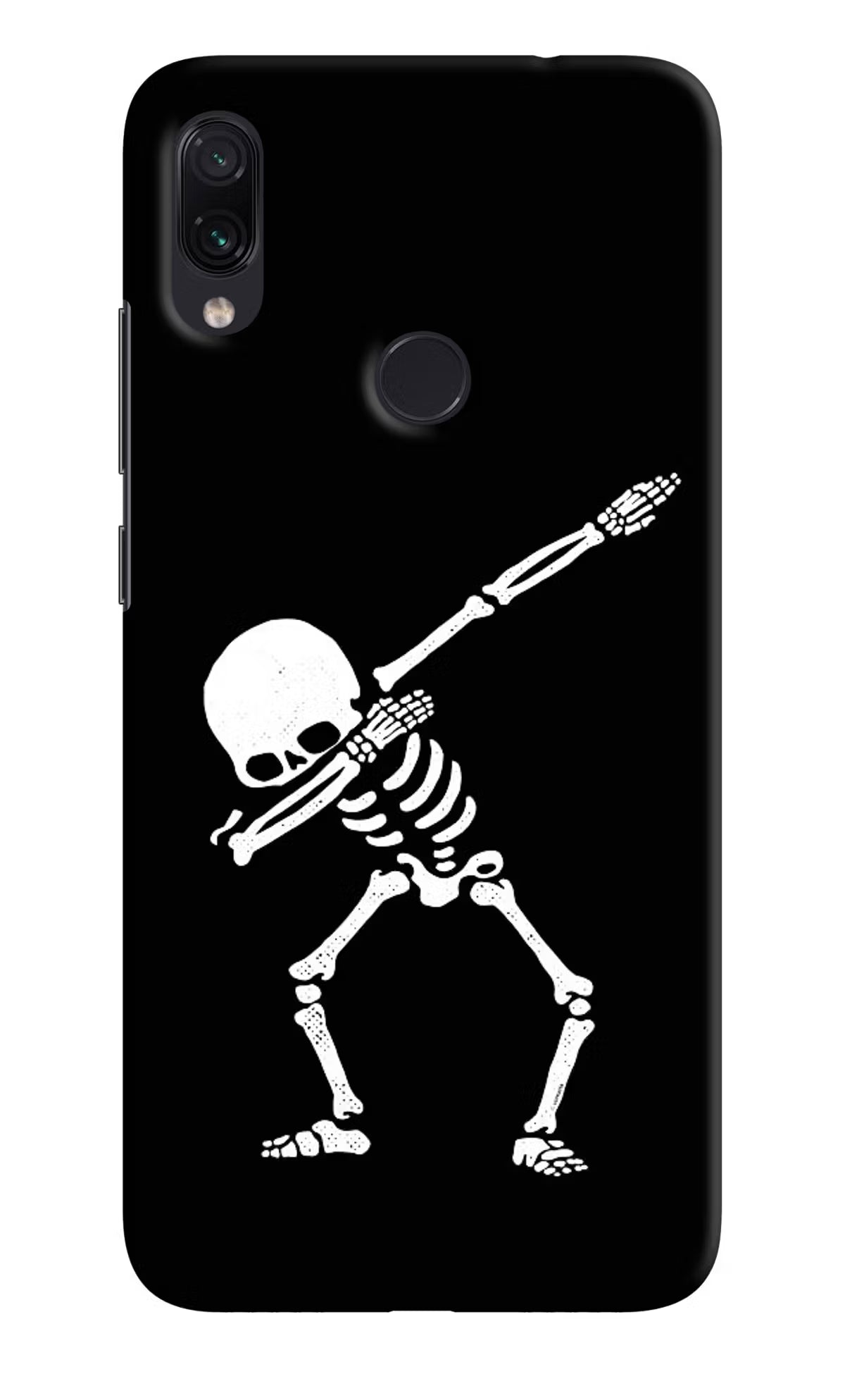 Dabbing Skeleton Art Redmi Note 7S Hard Case Back Cover by Casekaro
