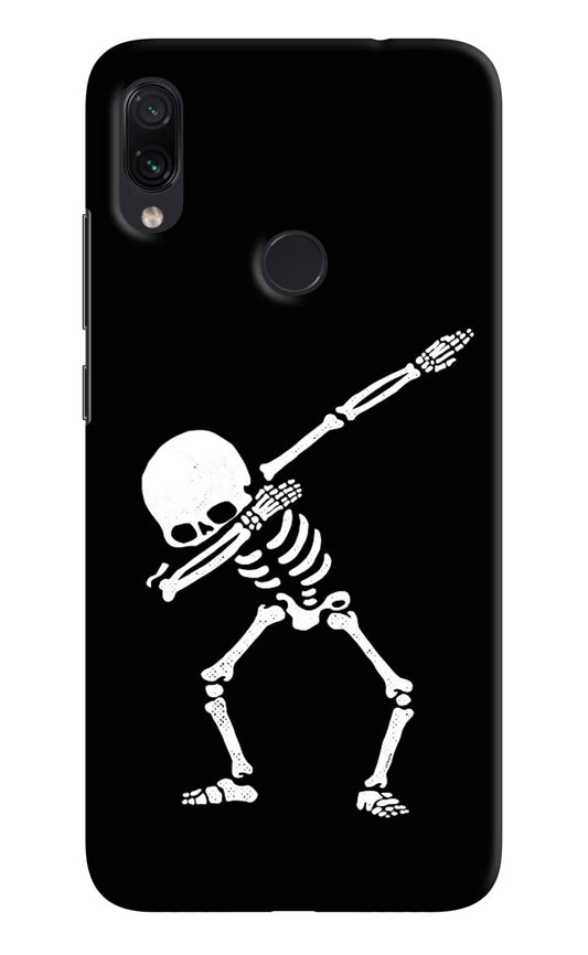 Dabbing Skeleton Art Redmi Note 7S Hard Case Back Cover by Casekaro