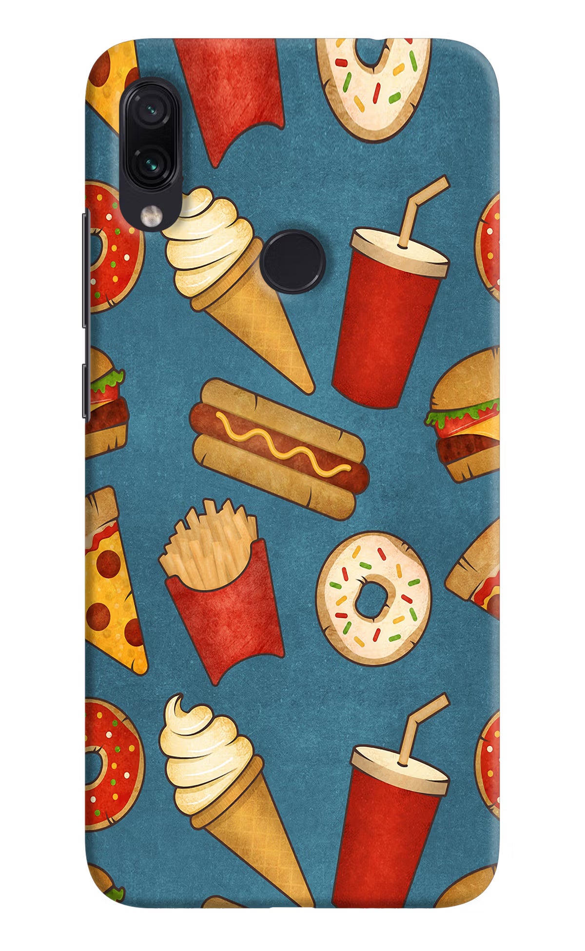 Foodie Redmi Note 7S Hard Case Back Cover by Casekaro