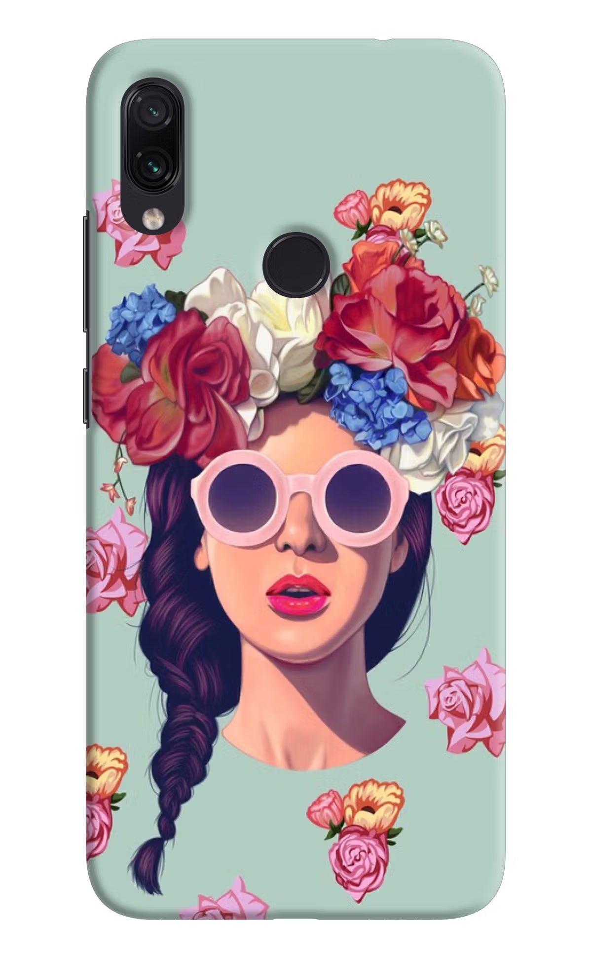 Pretty Girl Redmi Note 7S Hard Case Back Cover by Casekaro