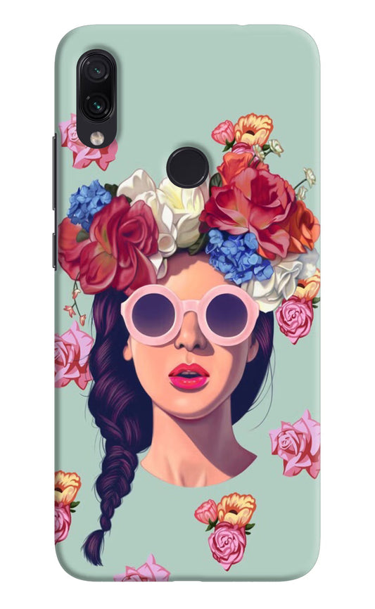 Pretty Girl Redmi Note 7S Hard Case Back Cover by Casekaro