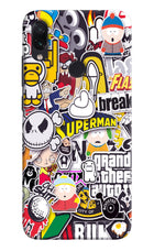 Sticker Bomb Redmi Note 7S Hard Case Back Cover by Casekaro