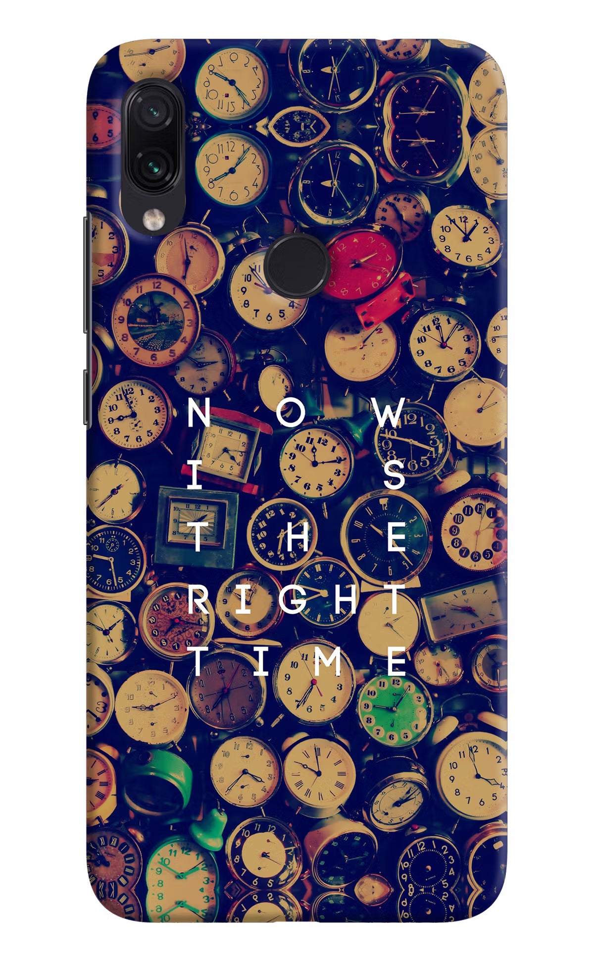 Now is the Right Time Quote Redmi Note 7S Hard Case Back Cover by Casekaro