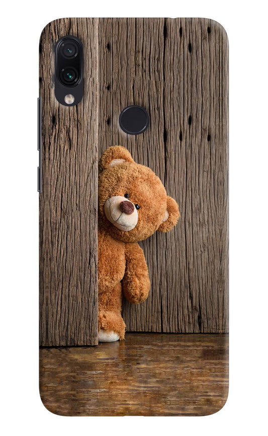 Teddy Wooden Redmi Note 7S Hard Case Back Cover by Casekaro
