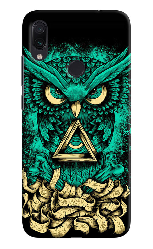 Green Owl Redmi Note 7S Hard Case Back Cover by Casekaro