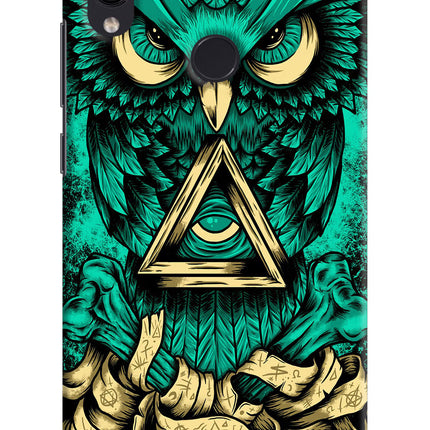 Green Owl Redmi Note 7S Hard Case Back Cover by Casekaro