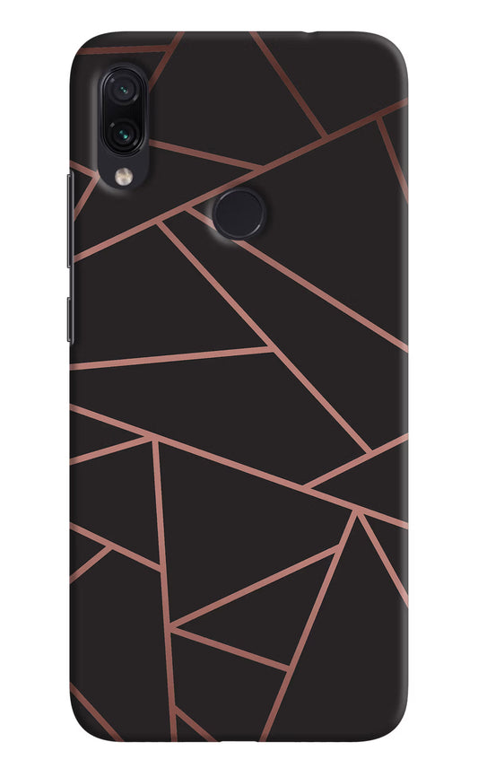 Geometric Pattern Redmi Note 7S Hard Case Back Cover by Casekaro